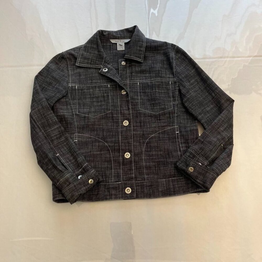 mac & jac Structured Button-Front Jacket – Size 8 - Picture 5 of 11